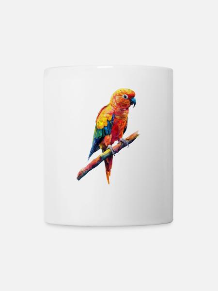 Sittiche - Tasse - Weiß