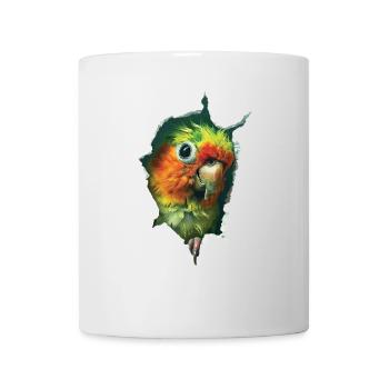 Sittiche - Tasse - Weiß - Vorne