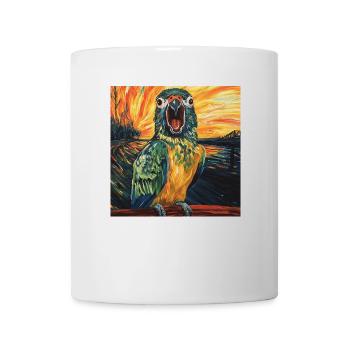 Sittiche - Tasse - Weiß - Vorne