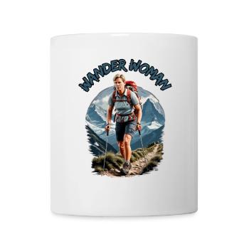 Wander Woman - Frauen Bergsteigen Wandern - Tasse - Weiß - Vorne