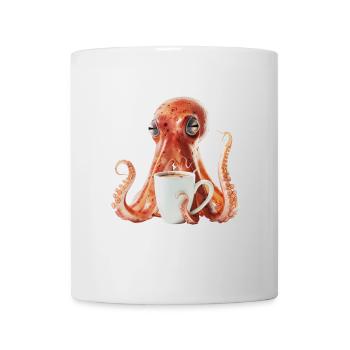Tintenfisch Kaffee - Tasse - Weiß - Vorne