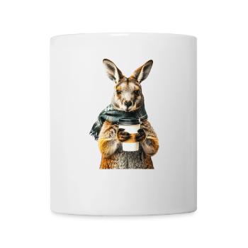 Wallaby Kaffee - Tasse - Weiß - Vorne