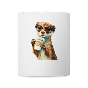 Wiesel Kaffee - Tasse - Weiß - Vorne