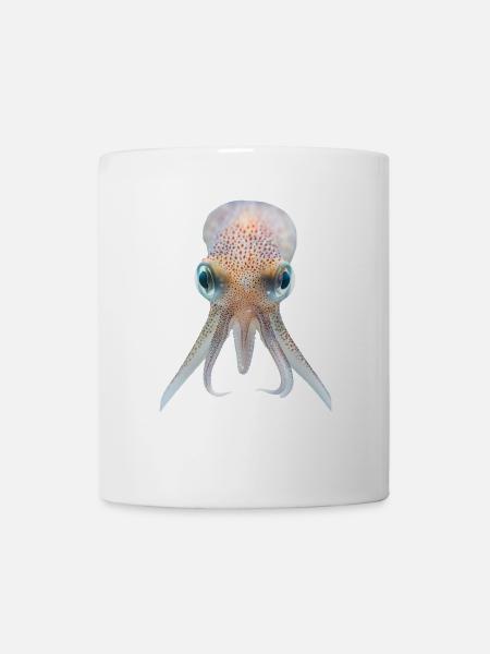 Tintenfisch - Tasse - Weiß