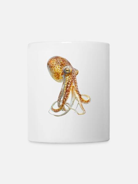 Tintenfisch - Tasse - Weiß