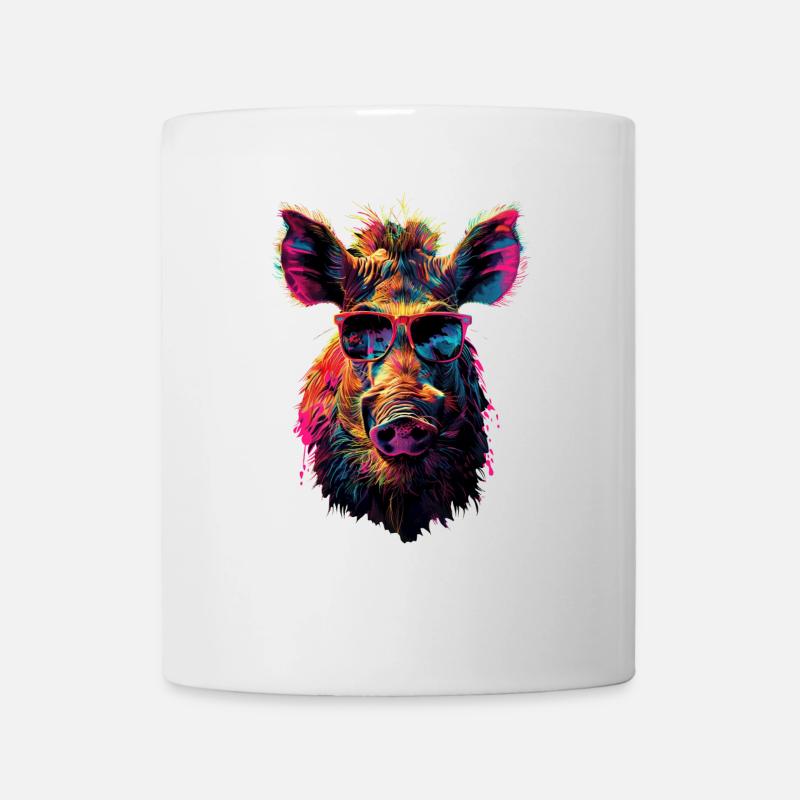 Warzenschwein - Tasse - Weiß