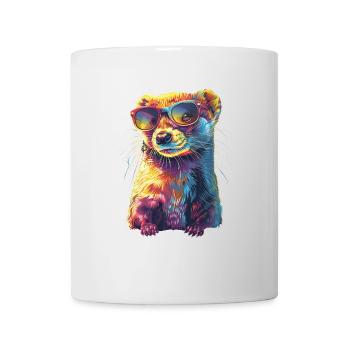 Wiesel - Tasse - Weiß - Vorne