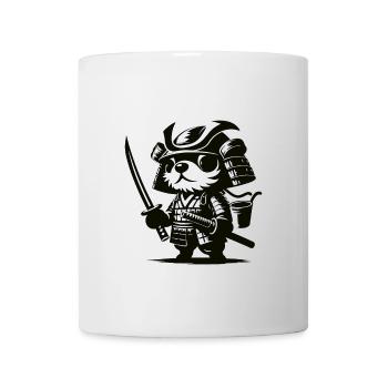 Süßer Samurai Hund Design - Tasse - Weiß - Vorne