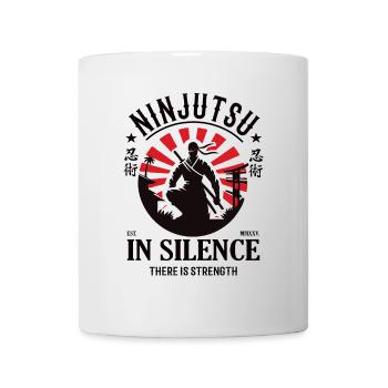 Ninjutsu - In der Stille liegt die Kraft - Tasse - Weiß - Vorne