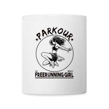 Parkour - Freerunning Girl - Mug - white - Front