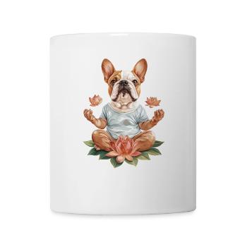 Bulldogge - Tasse - Weiß - Vorne
