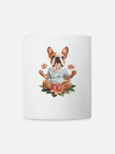 Bulldogge - Tasse - Weiß
