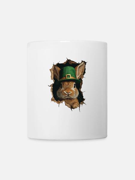 St. Patrick Kaninchen - Tasse - Weiß