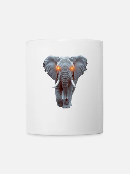Elefant - Tasse - Weiß