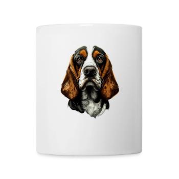 Basset - Tasse - Weiß - Vorne