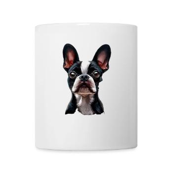 Boston Terrier - Tasse - Weiß - Vorne