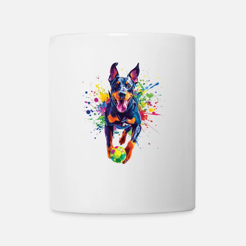 Dobermann - Tasse - Weiß