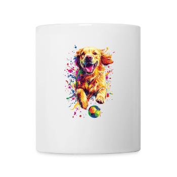 Golden Retriever - Tasse - Weiß - Vorne