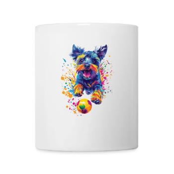 Zwergschnauzer - Tasse - Weiß - Vorne