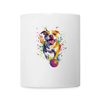 Staffordshire Bullterrier - Tasse - Weiß - Vorne