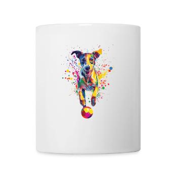 Whippet - Tasse - Weiß - Vorne