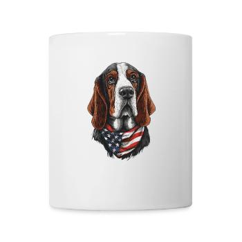Basset - Tasse - Weiß - Vorne