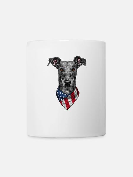 Windhund - Tasse - Weiß