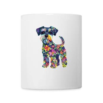 Zwergschnauzer - Tasse - Weiß - Vorne