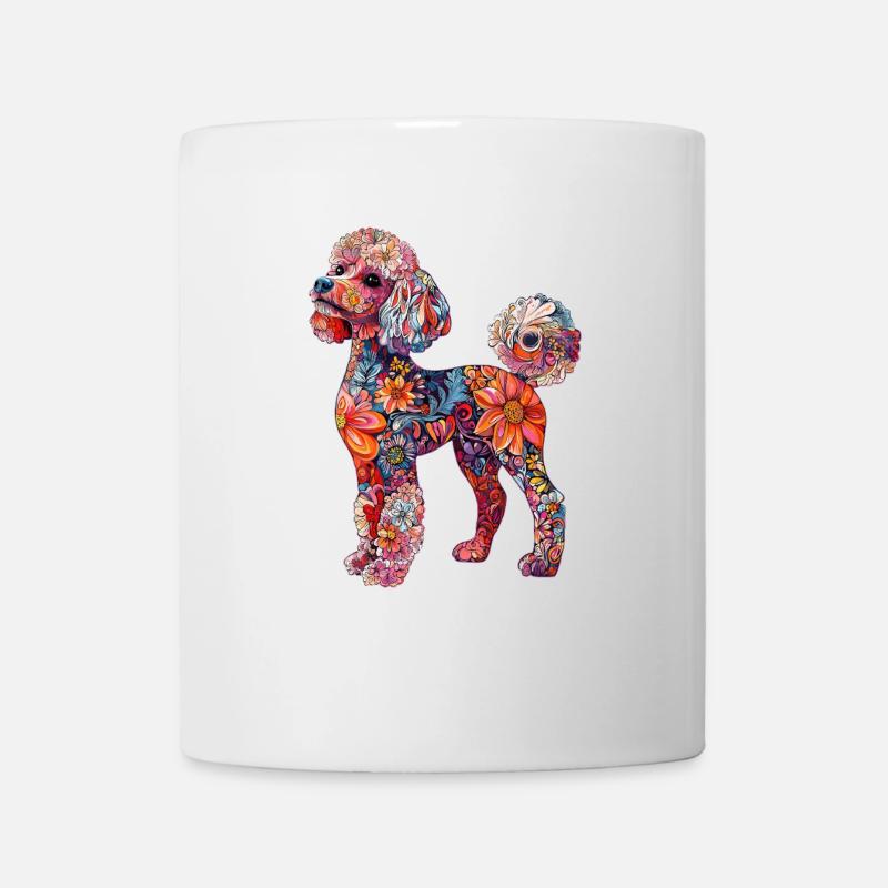 Pudel - Tasse - Weiß