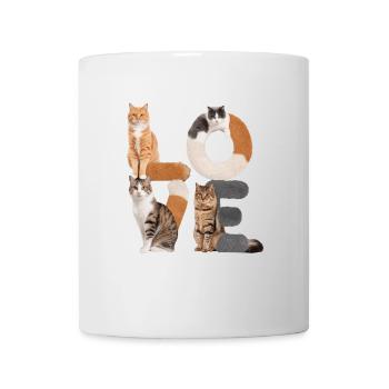 Liebe Katze - Tasse - Weiß - Vorne