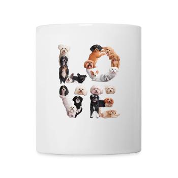 Liebe Hunde - Tasse - Weiß - Vorne