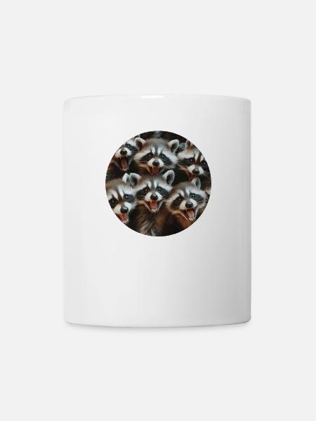 Waschbär - Tasse - Weiß