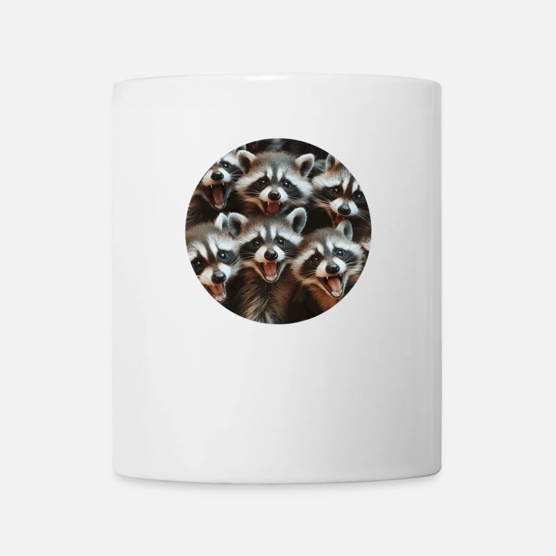 Waschbär - Tasse - Weiß