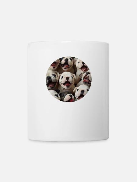 Bulldogge - Tasse - Weiß