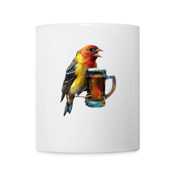 Finch Bird Bier - Tasse - Weiß - Vorne