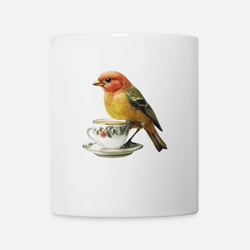 Finch Bird Kaffee - Tasse - Weiß