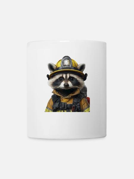 Waschbär - Tasse - Weiß