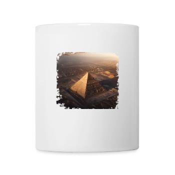 Große Pyramide - Tasse - Weiß - Vorne