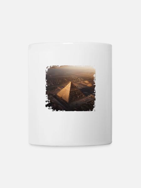 Große Pyramide - Tasse - Weiß