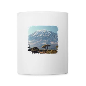 Berg Kalimanjaro - Tasse - Weiß - Vorne