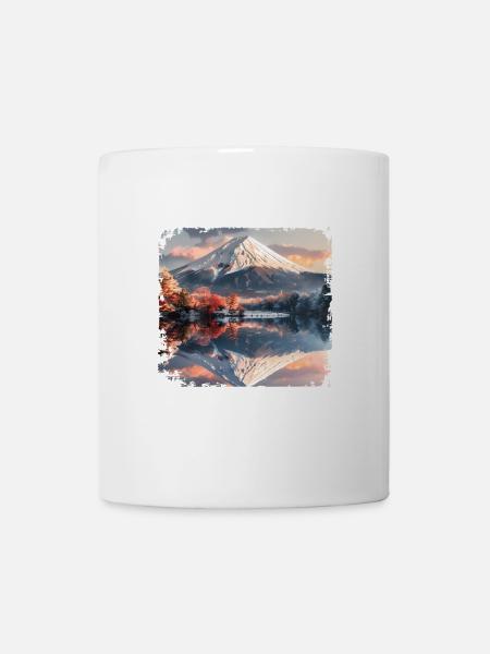Berg Fuji - Tasse - Weiß