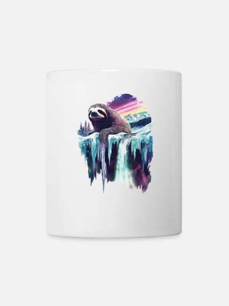Faultier - Tasse - Weiß