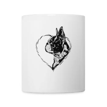 Boston Terrier - Tasse - Weiß - Vorne