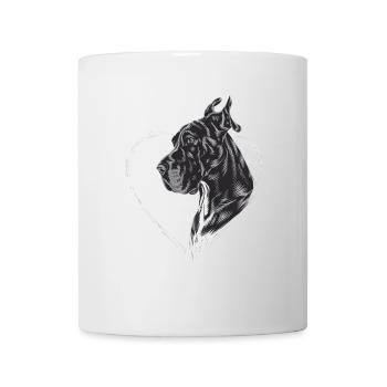 Deutsche Dogge - Tasse - Weiß - Vorne