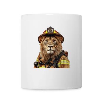 Löwe - Tasse - Weiß - Vorne