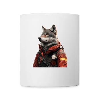 Wolf - Tasse - Weiß - Vorne