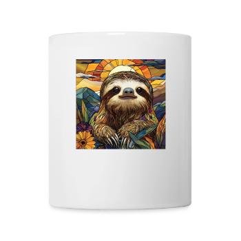Faultier - Tasse - Weiß - Vorne