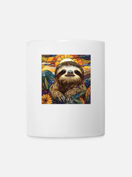 Faultier - Tasse - Weiß