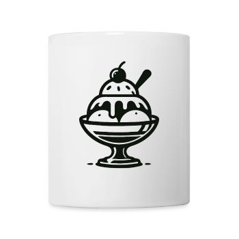 cream design for the cream and cream parlor fan - Mug - white - Front