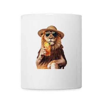 Löwe - Tasse - Weiß - Vorne